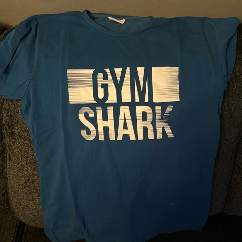 Brand new mens blue gymshark tee